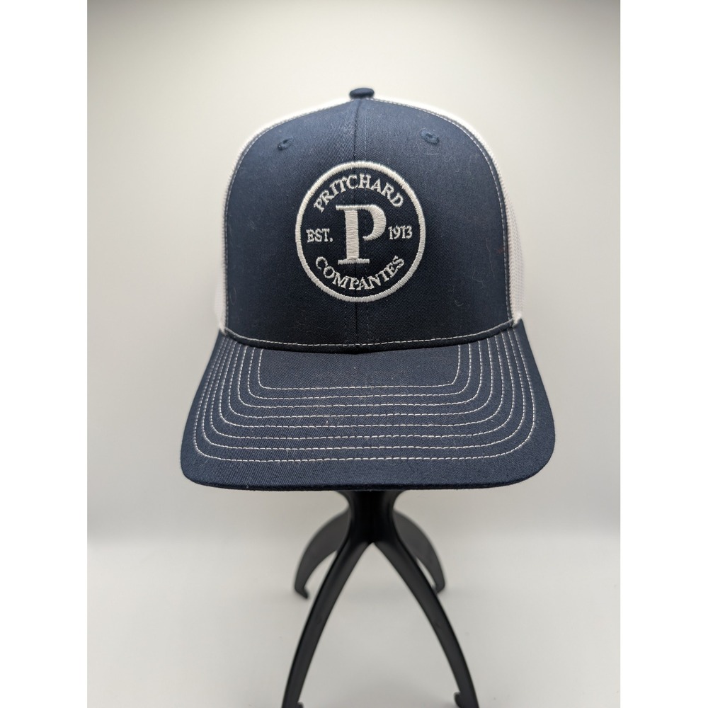 Richardson 112 Pritchard Companies USA Wrestling Trucker Hat Navy White Snapback